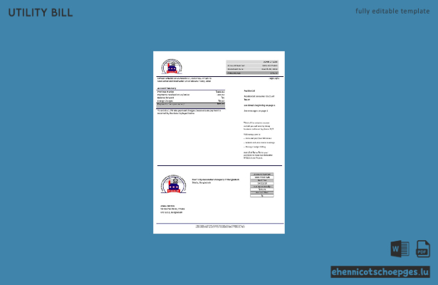 Beispielrechnung der Bangladesh Electricity Generation Company